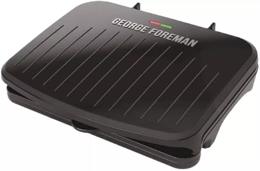 George Foreman Parrilla Eléctrica Familiar | Antiadherente | Ajustable