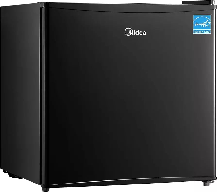 Midea Mini Refrigerador 1.6 ft³ Compacto | Puerta Reversible | Negro
