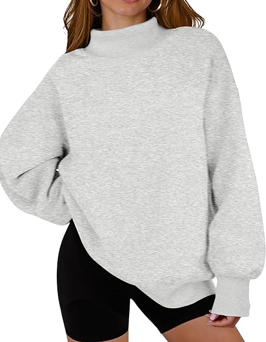 VIOPY Sudadera Oversize para Mujer | Cuello Alto | Manga Larga Deportiva